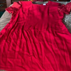 Red formal dress